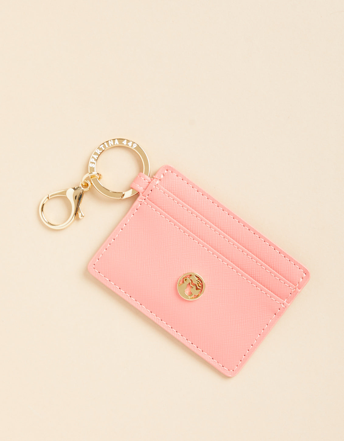 Tangerine Key Chain Card Holder