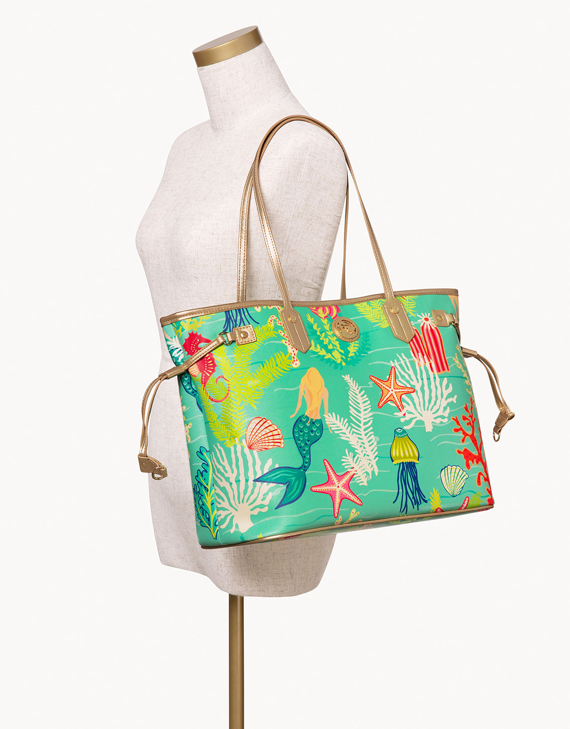 Golden Mermaid Jetsetter Tote
