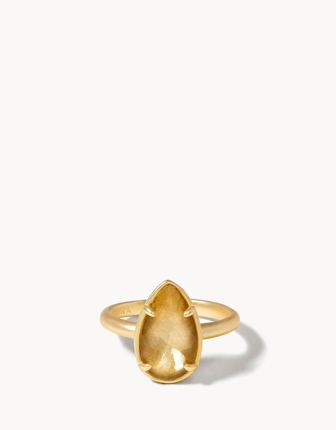 Mermaid Glass Dewdrop Ring