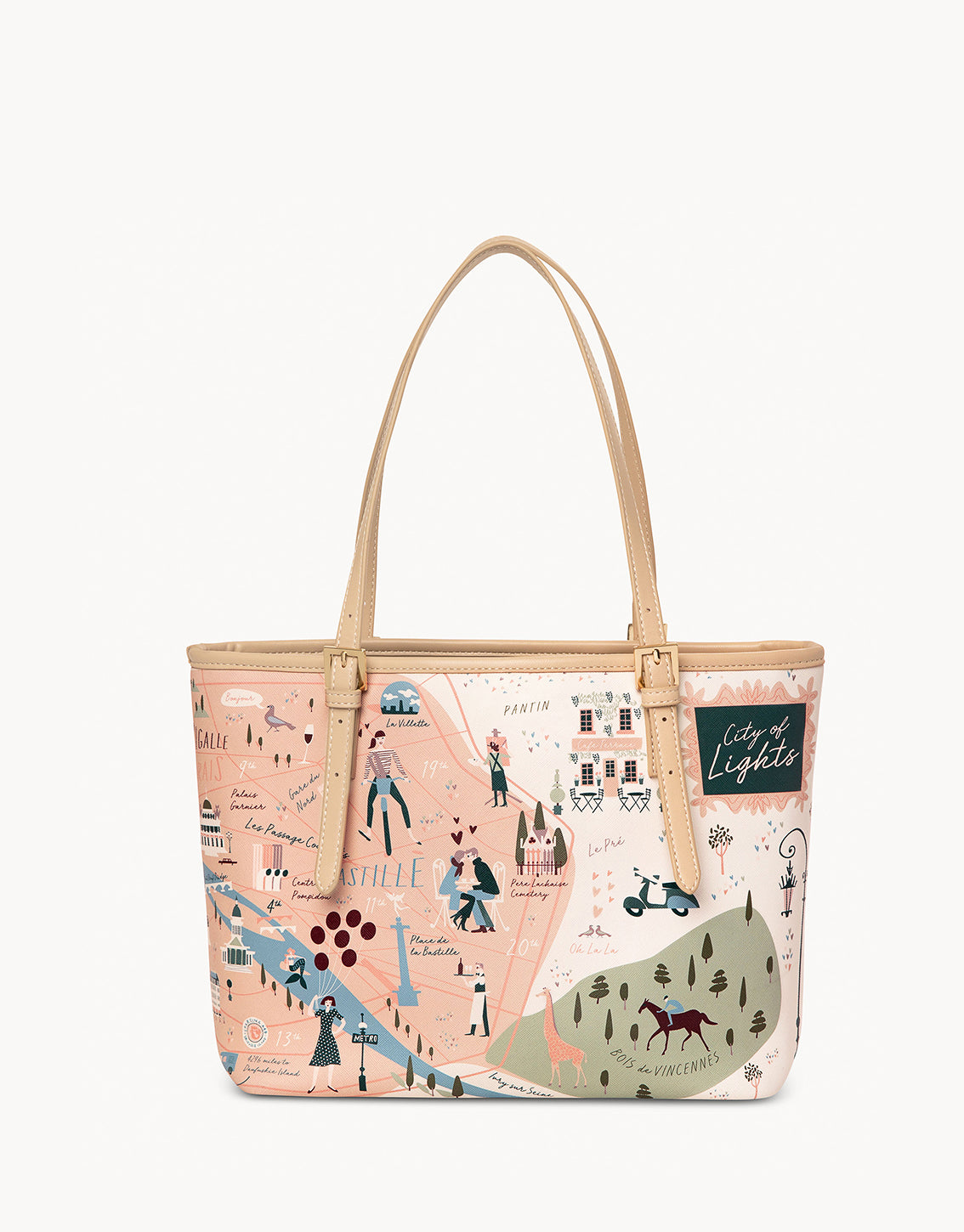 Paris Small Tote (w/ Zipper)