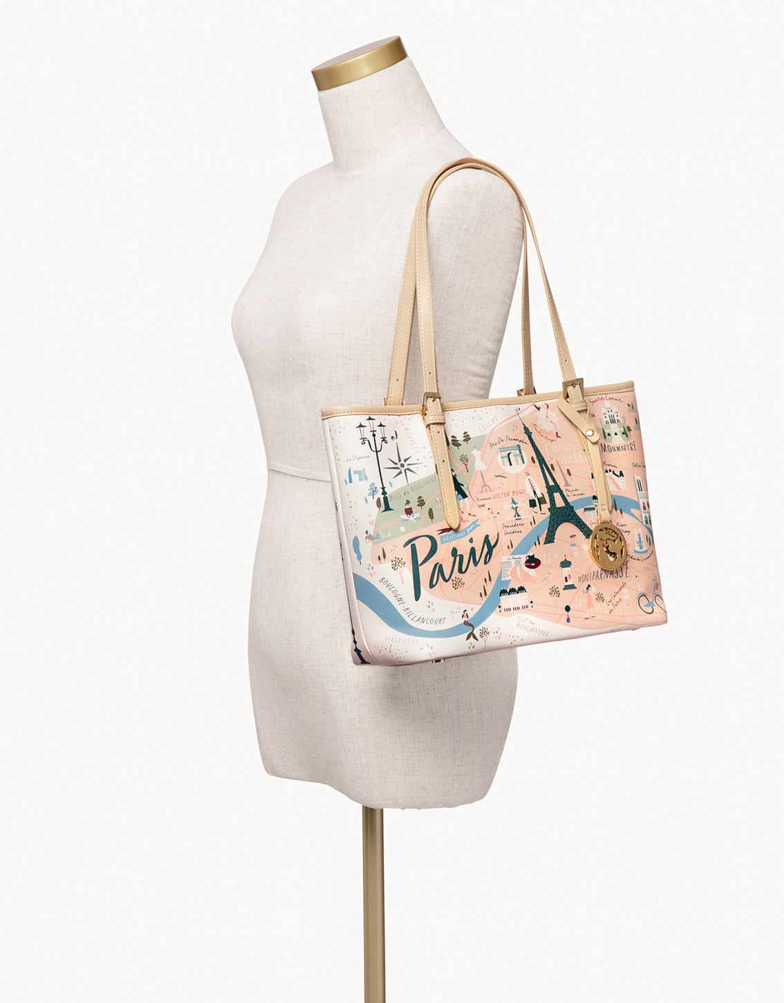 Paris Small Tote (w/ Zipper)