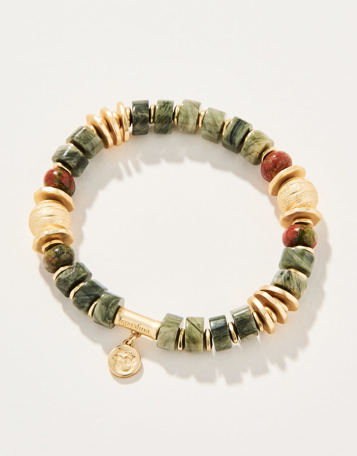 Stone Stretch Bracelet 8mm Unakite/Jasper