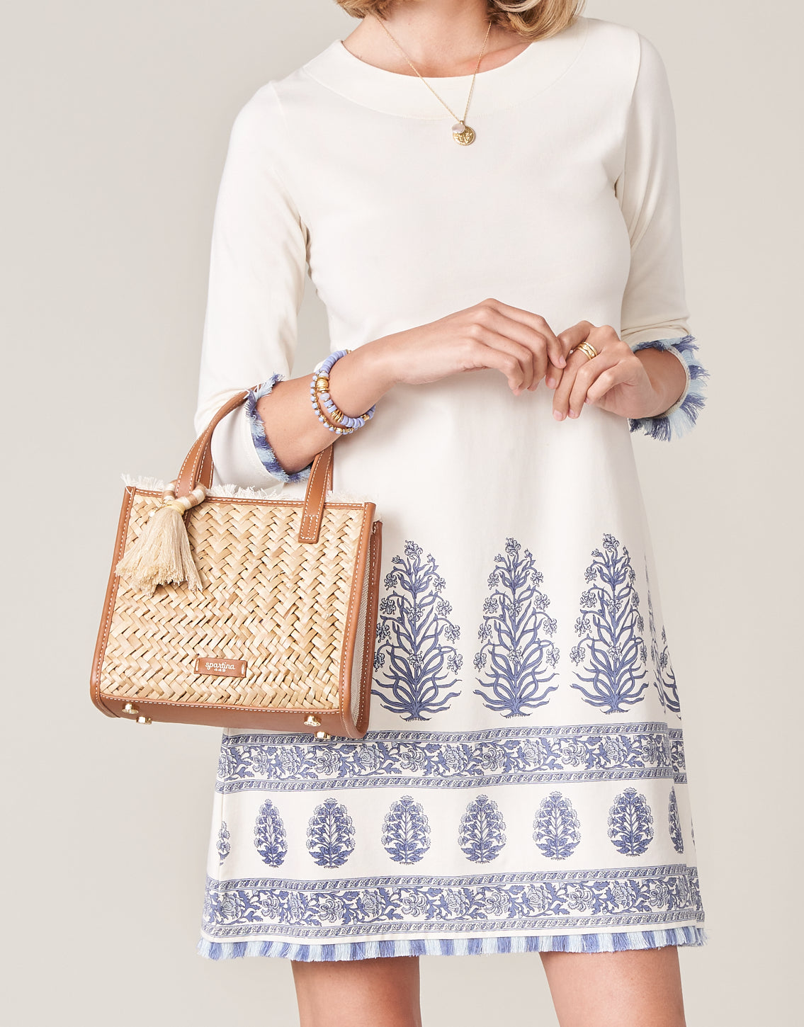 Ginger Straw Dune Satchel Crossbody