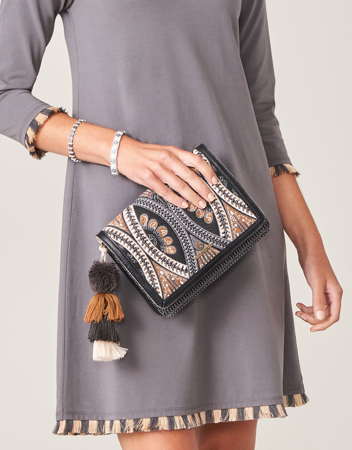 Bellinger Batik Clutch Crossbody