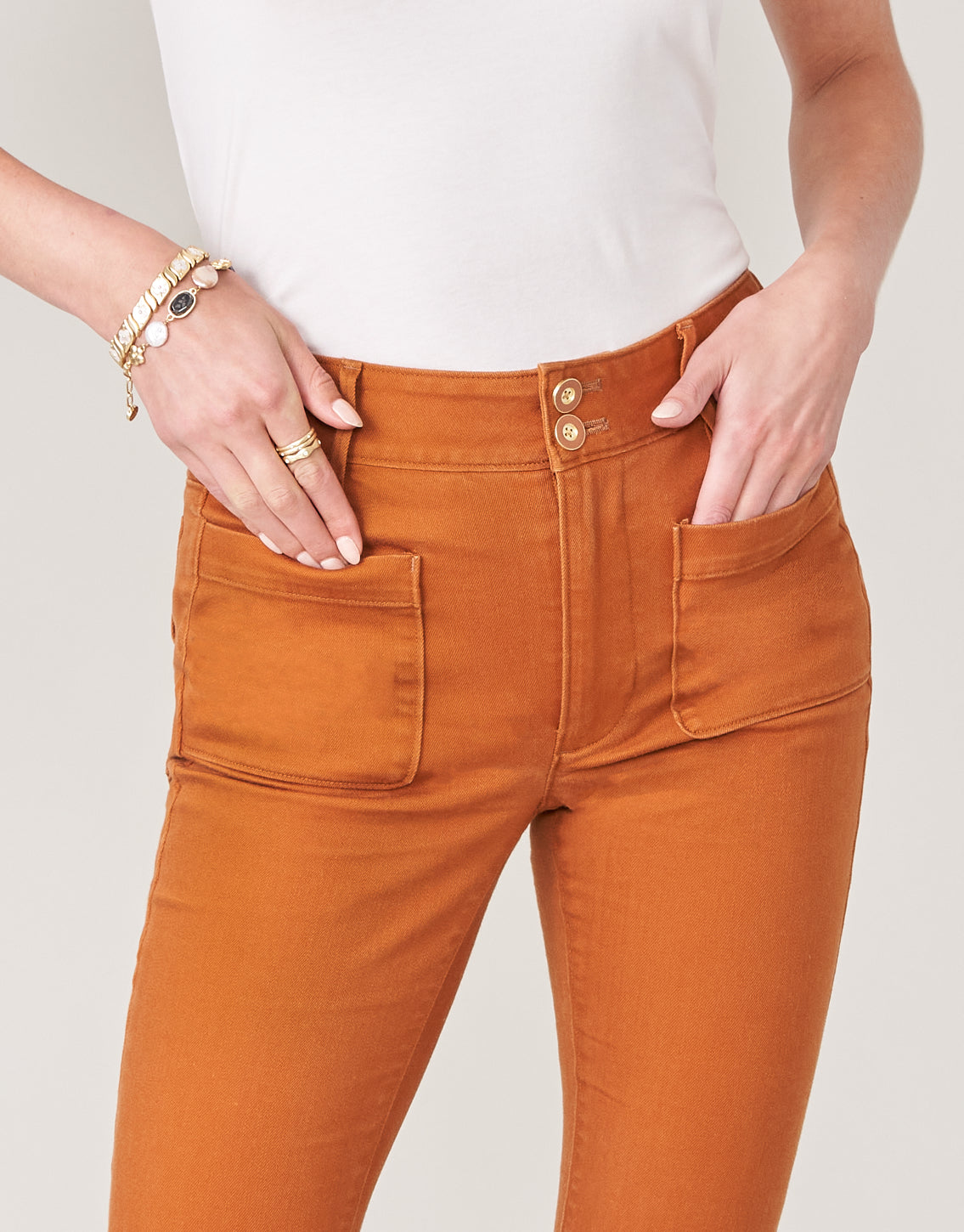 Juliette High Rise Jean Cognac