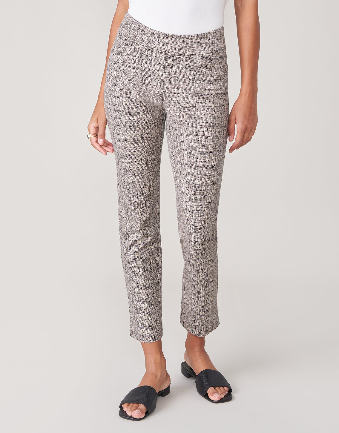 Maren Pull-On Pant Linden Crosshatch Gray