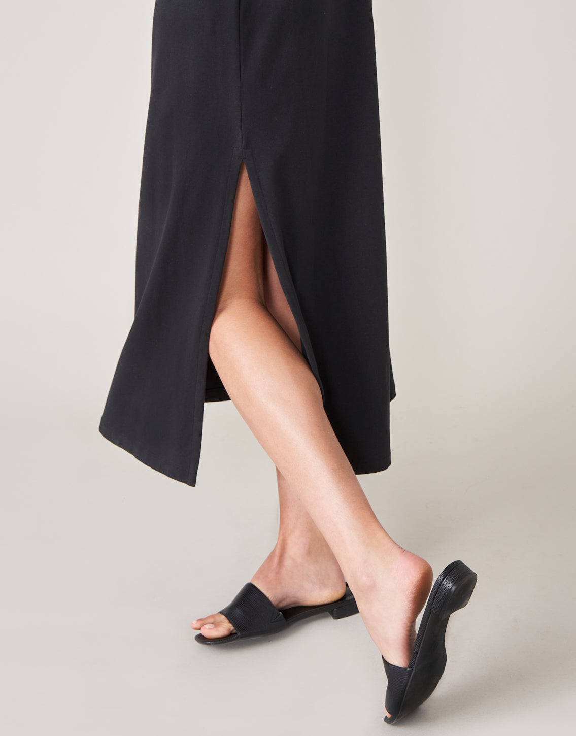 Naomi Mockneck Dress Black
