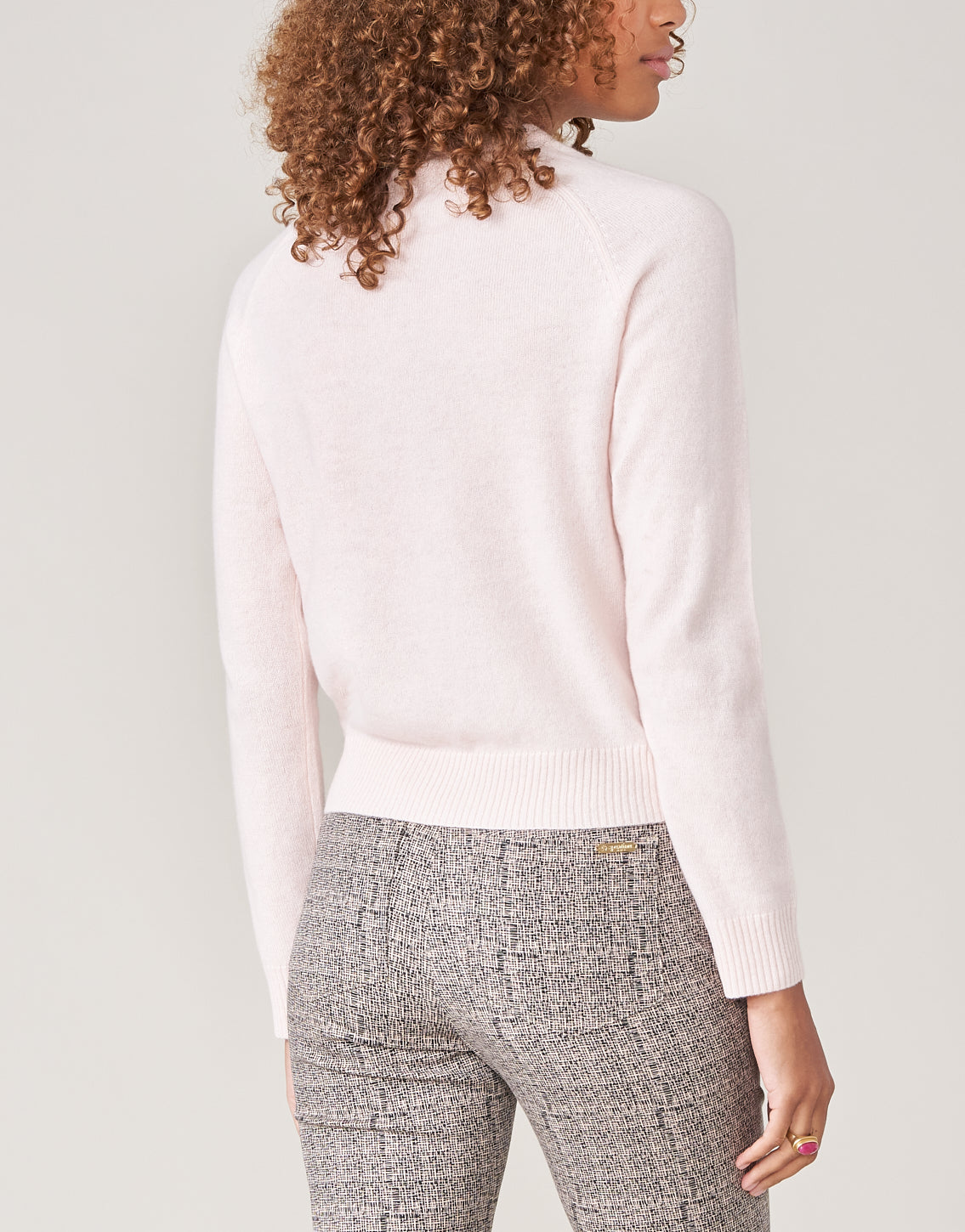 Shelby Cashmere Pullover Peach Blush