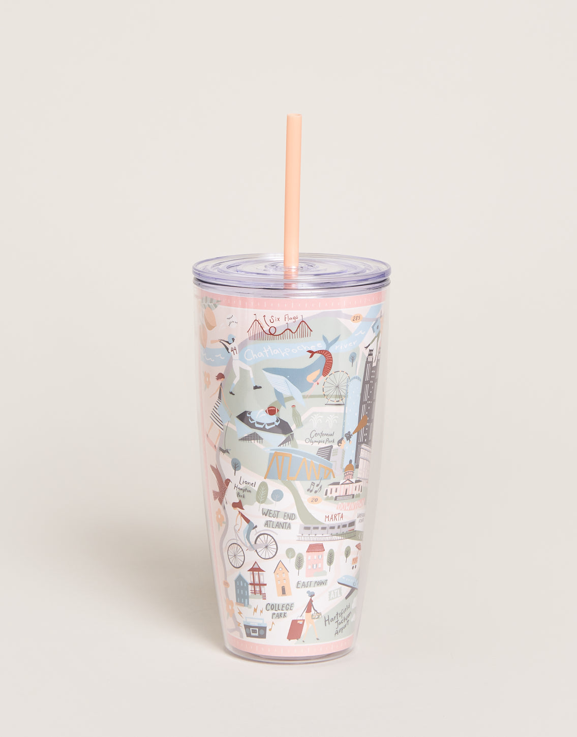 Clear Drink Tumbler 24 Oz. Atlanta