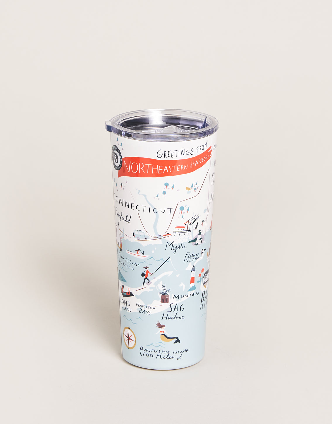 Stainless Steel Drink Tumbler 22 Oz. Northeastern Harbors