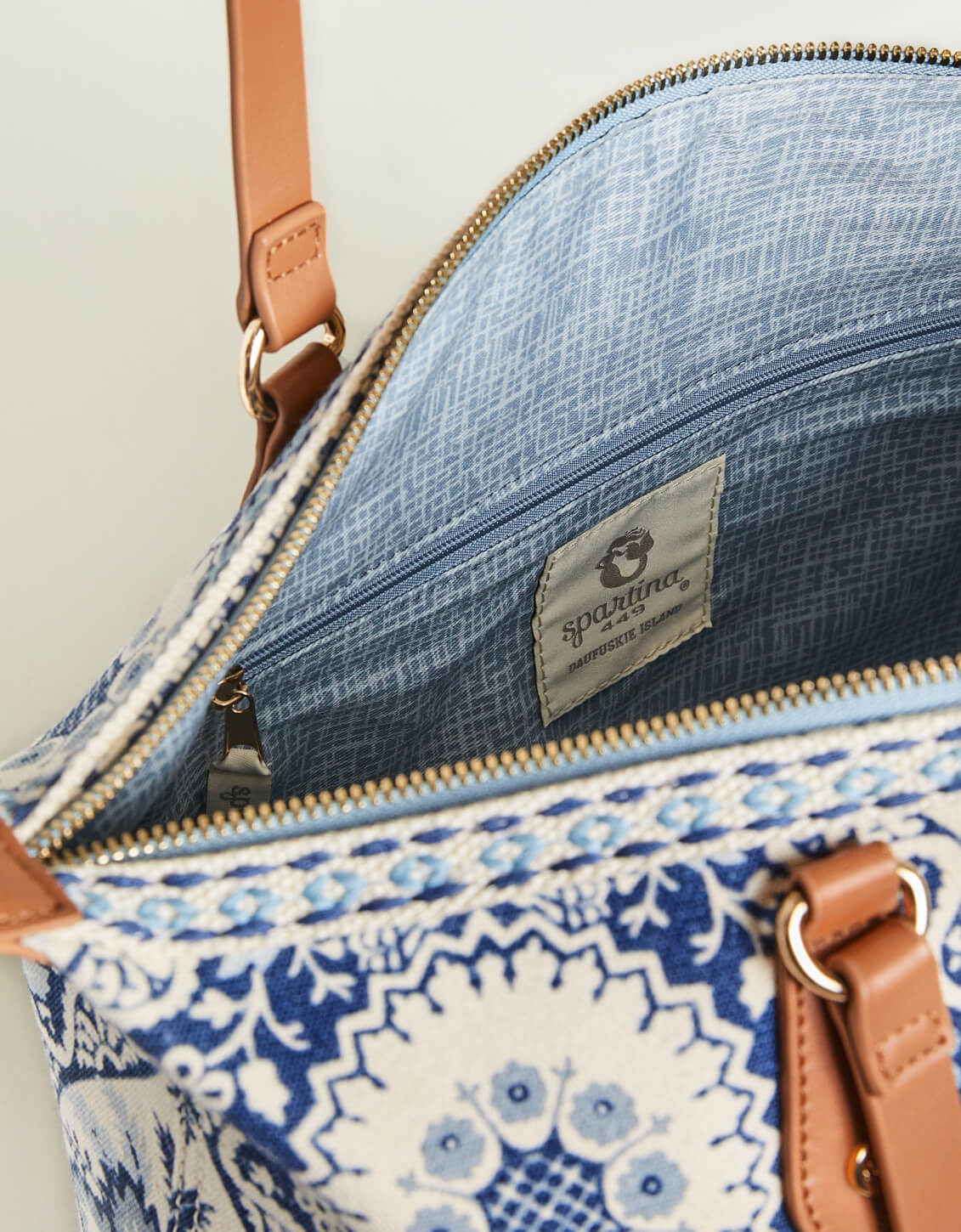 Zip Travel Tote Peeples Song Park Palms