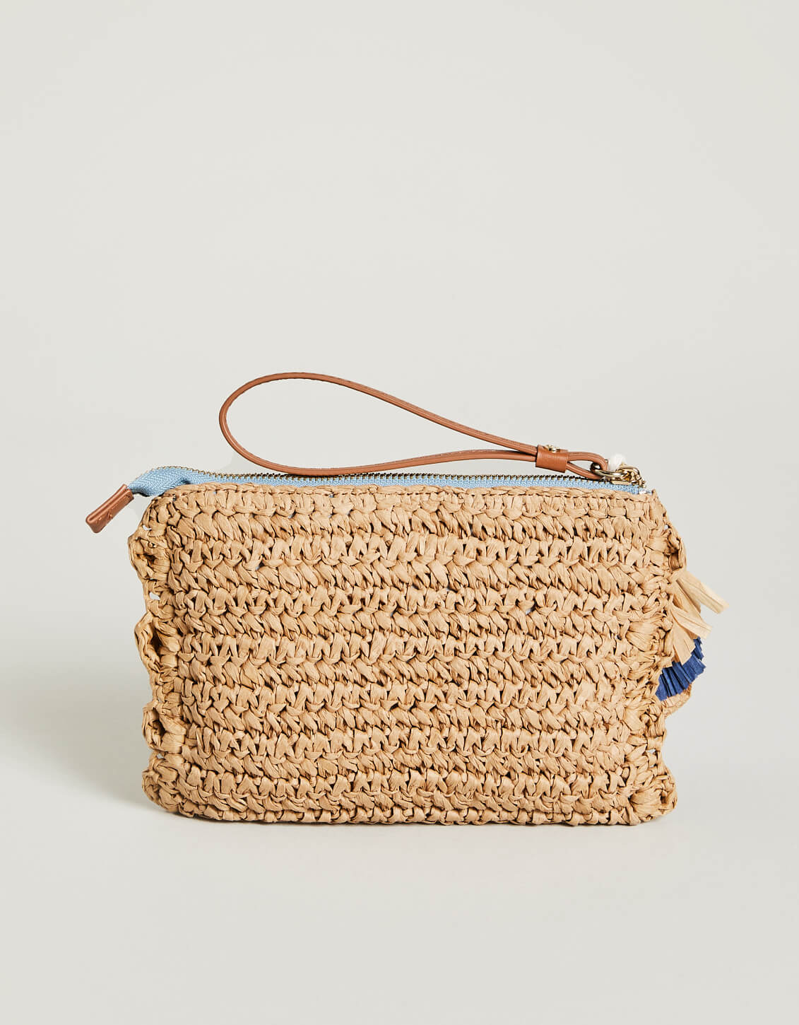 Crochet Wristlet Blue Wildflower