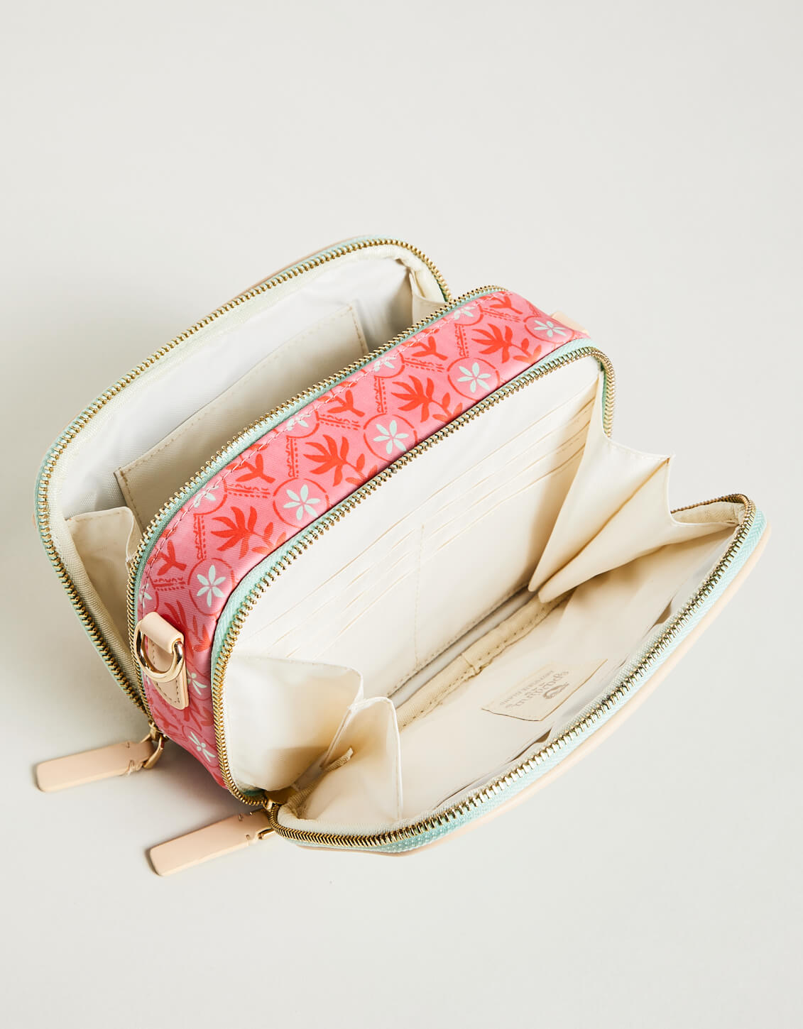Meryl Crossbody Queenie Tropical Floral Sea Foam