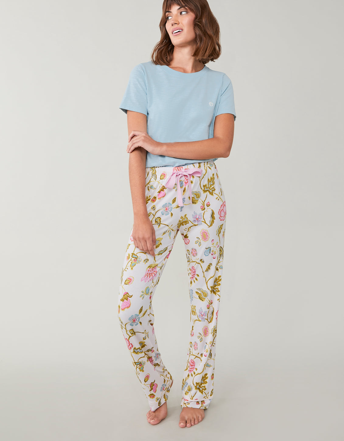Pajama Pant Jane Jacobean Cream