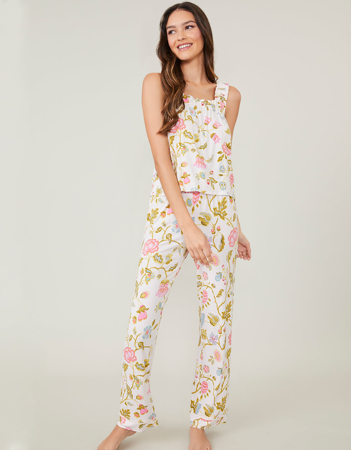 Pajama Pant Jane Jacobean Cream