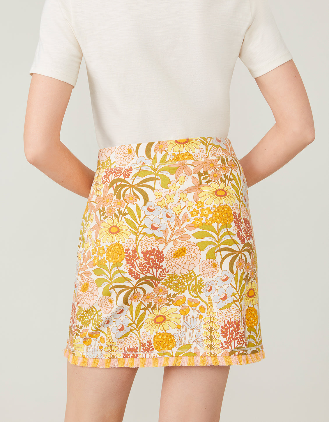 Fringe Skort Ollie Garden Floral