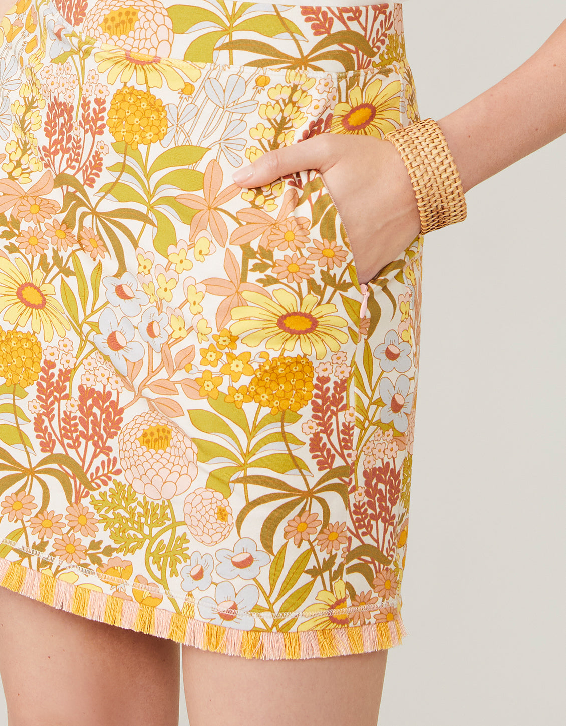 Fringe Skort Ollie Garden Floral