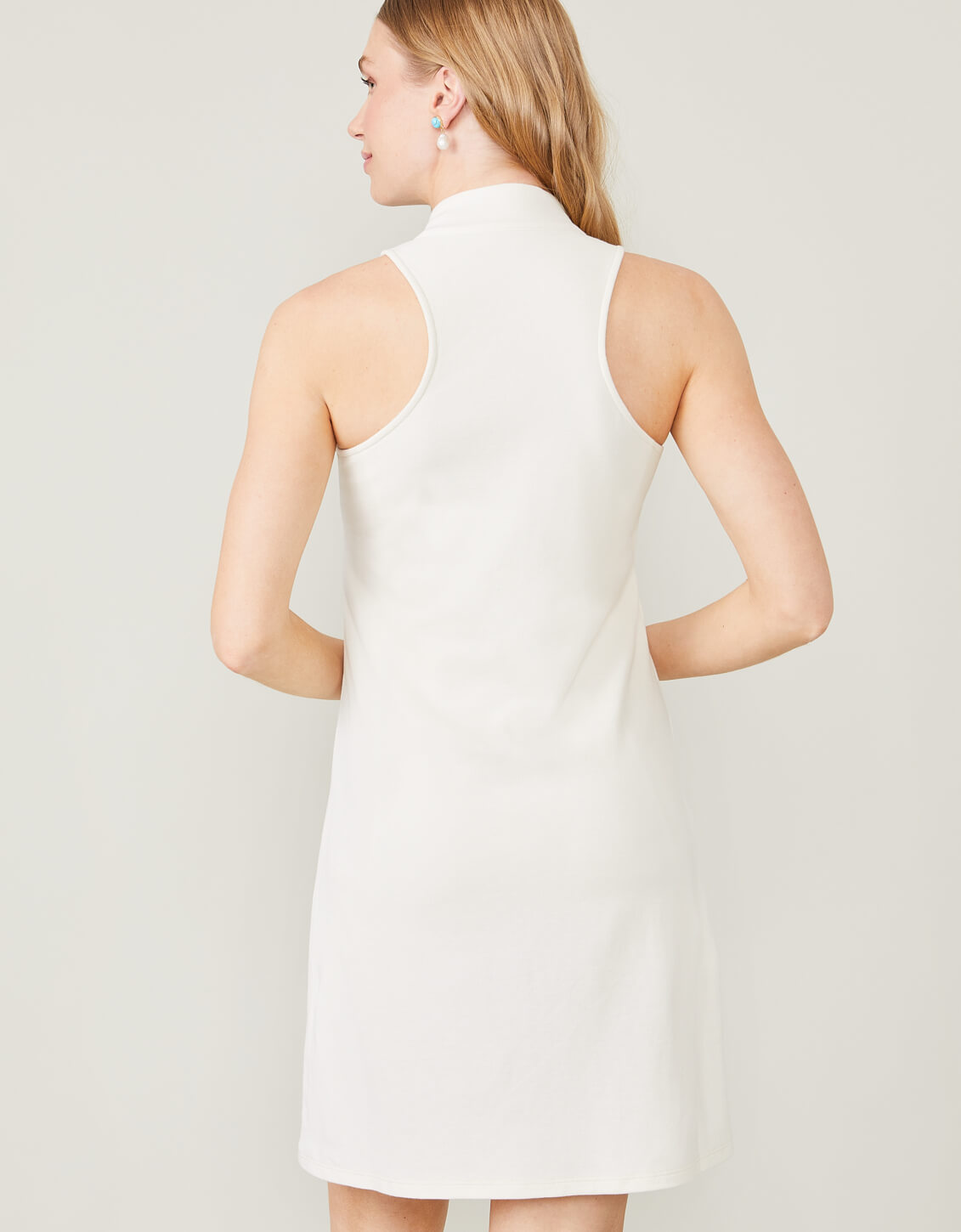 Keira Tennis Dress Pearl White