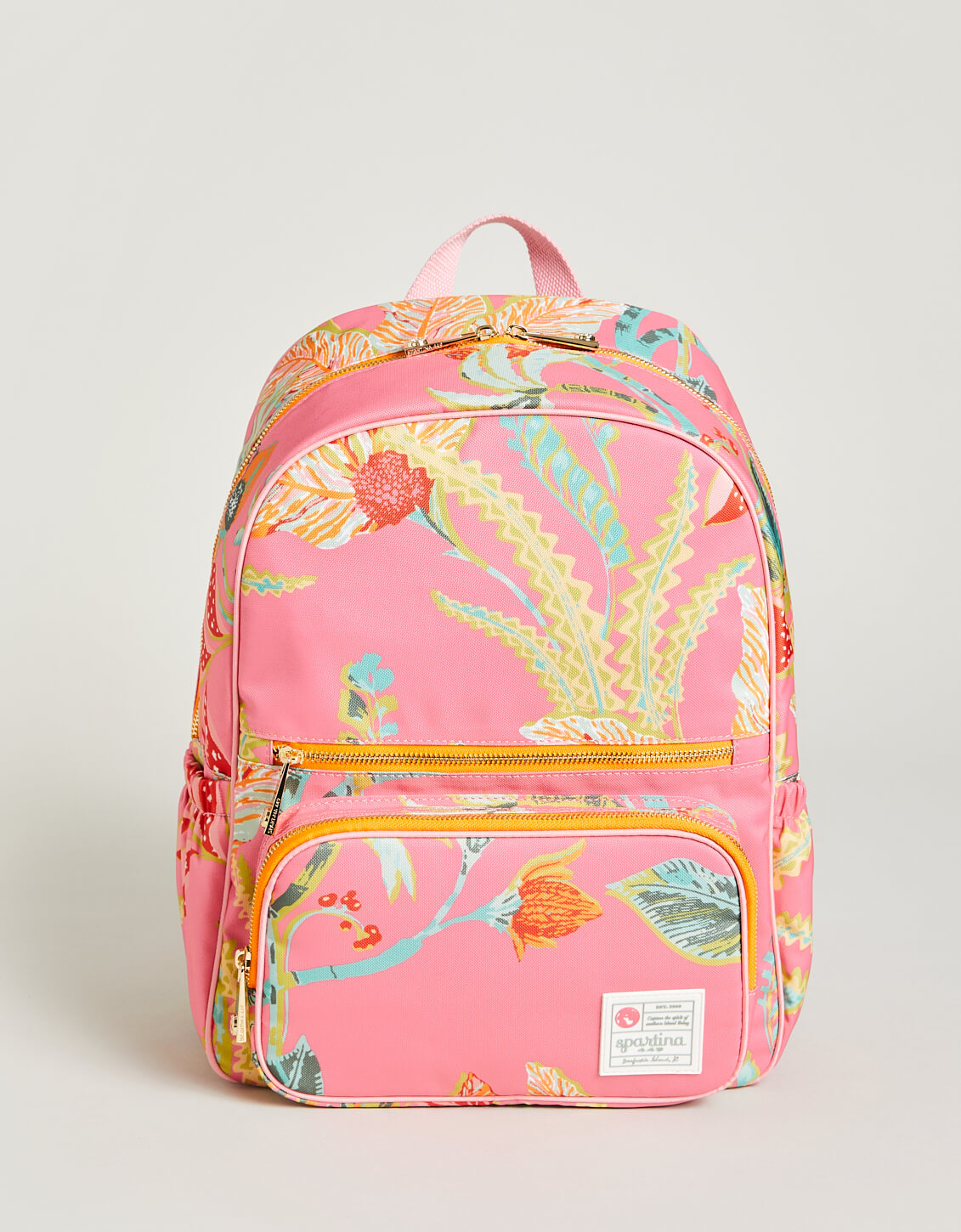 Out & About Tech Backpack Queenie Tropical Floral Pink