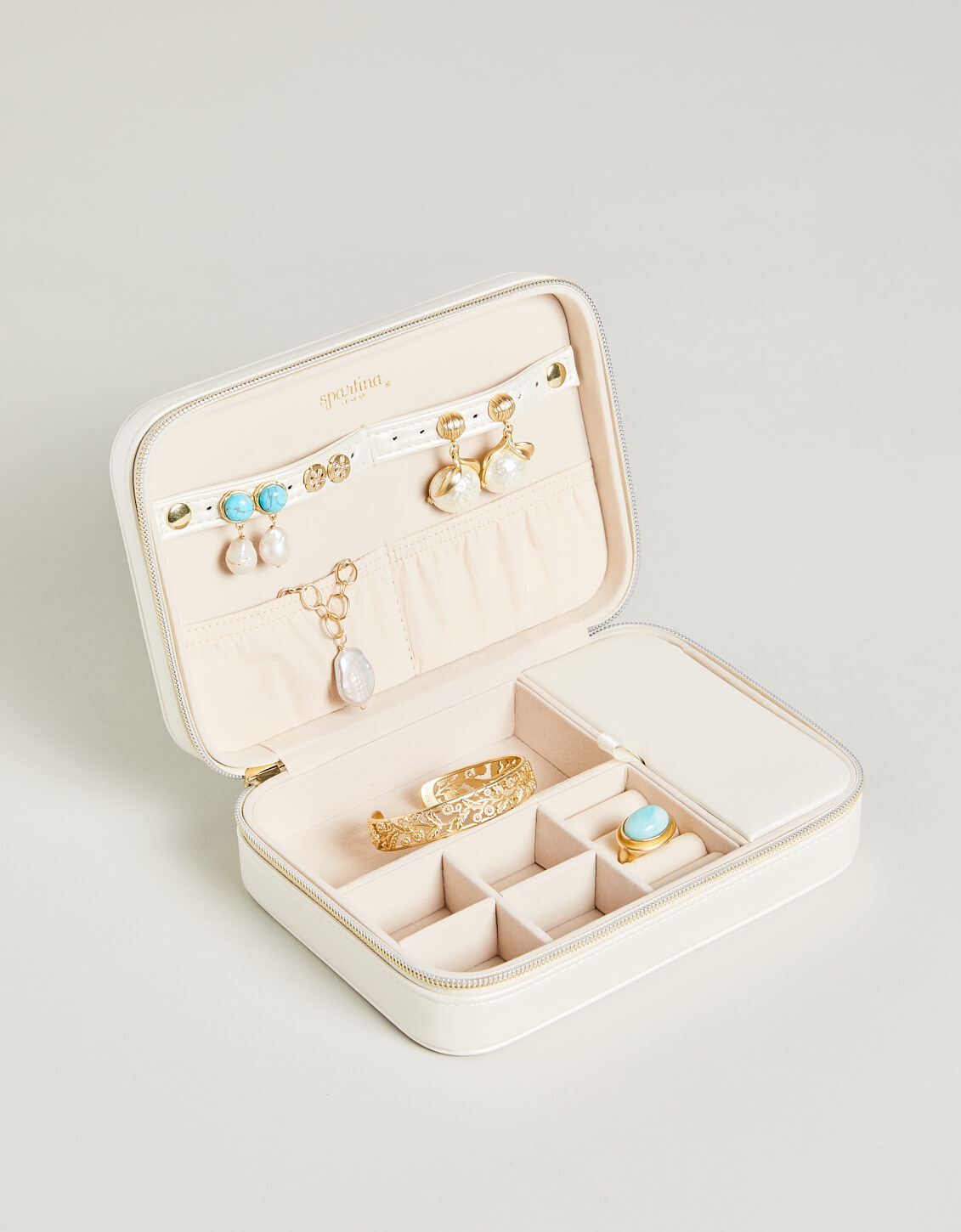 XL Jewelry Travel Case Pearl