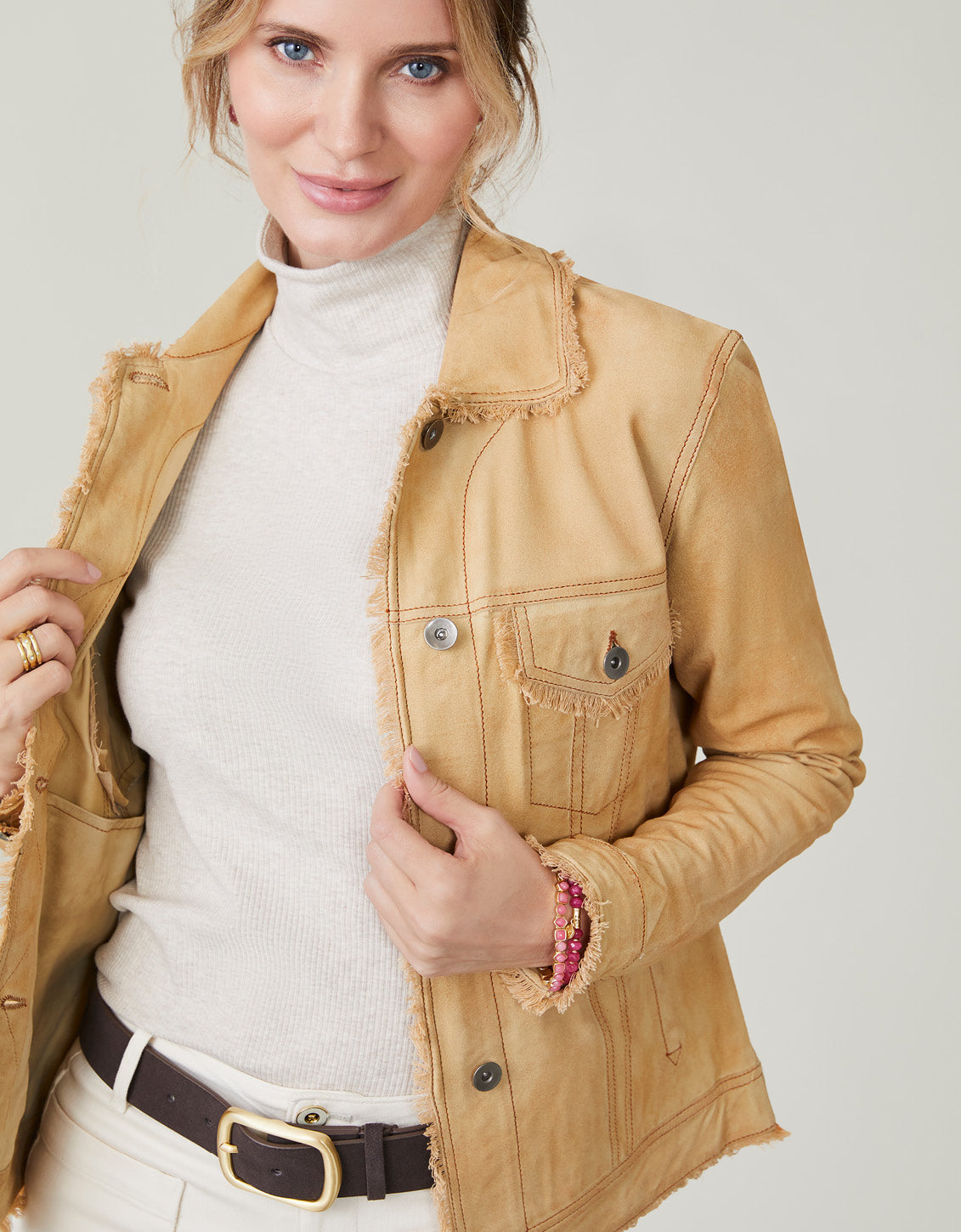 Suede Belt Deep Umber