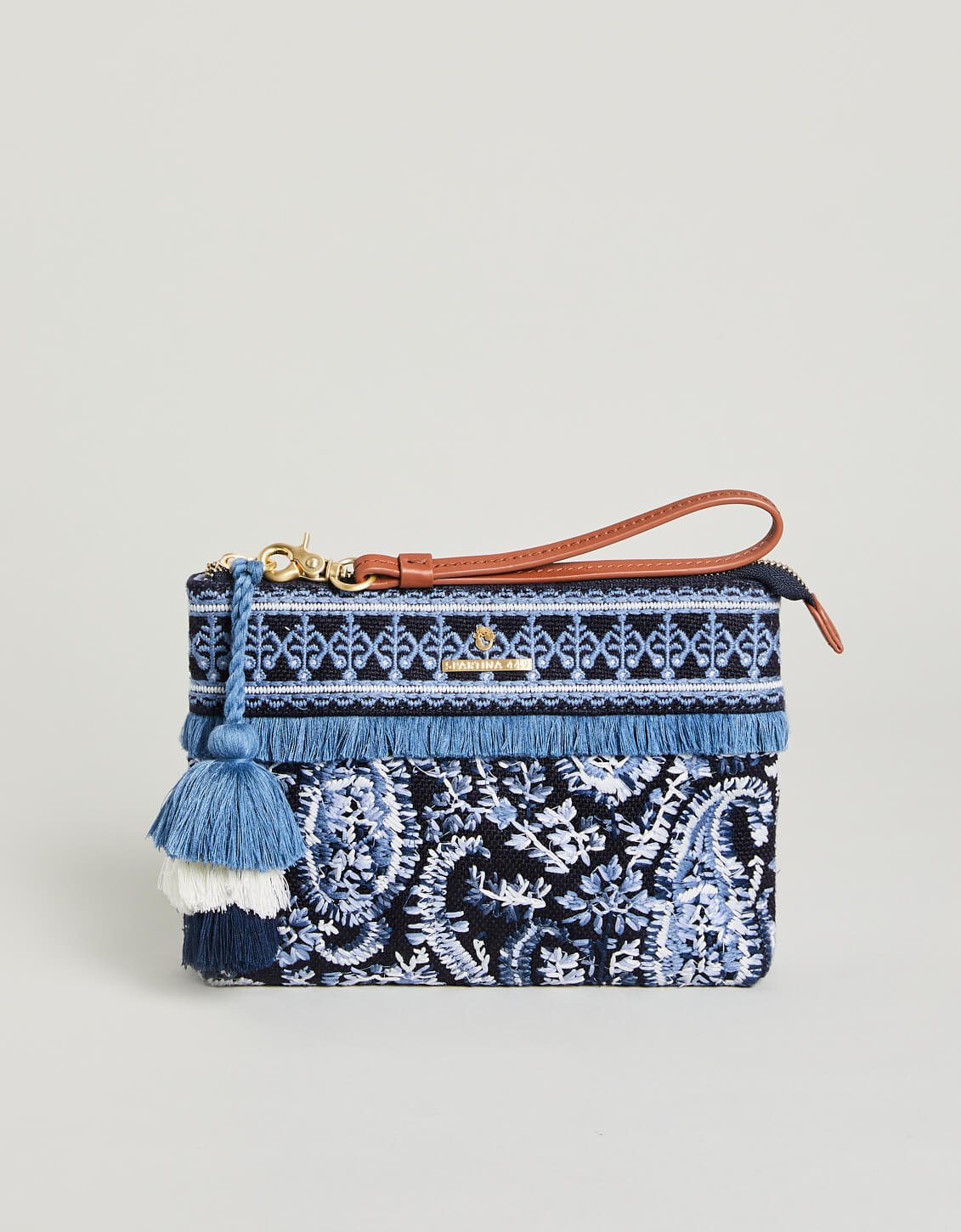 Maci Wristlet Marsh Boardwalk Paisley