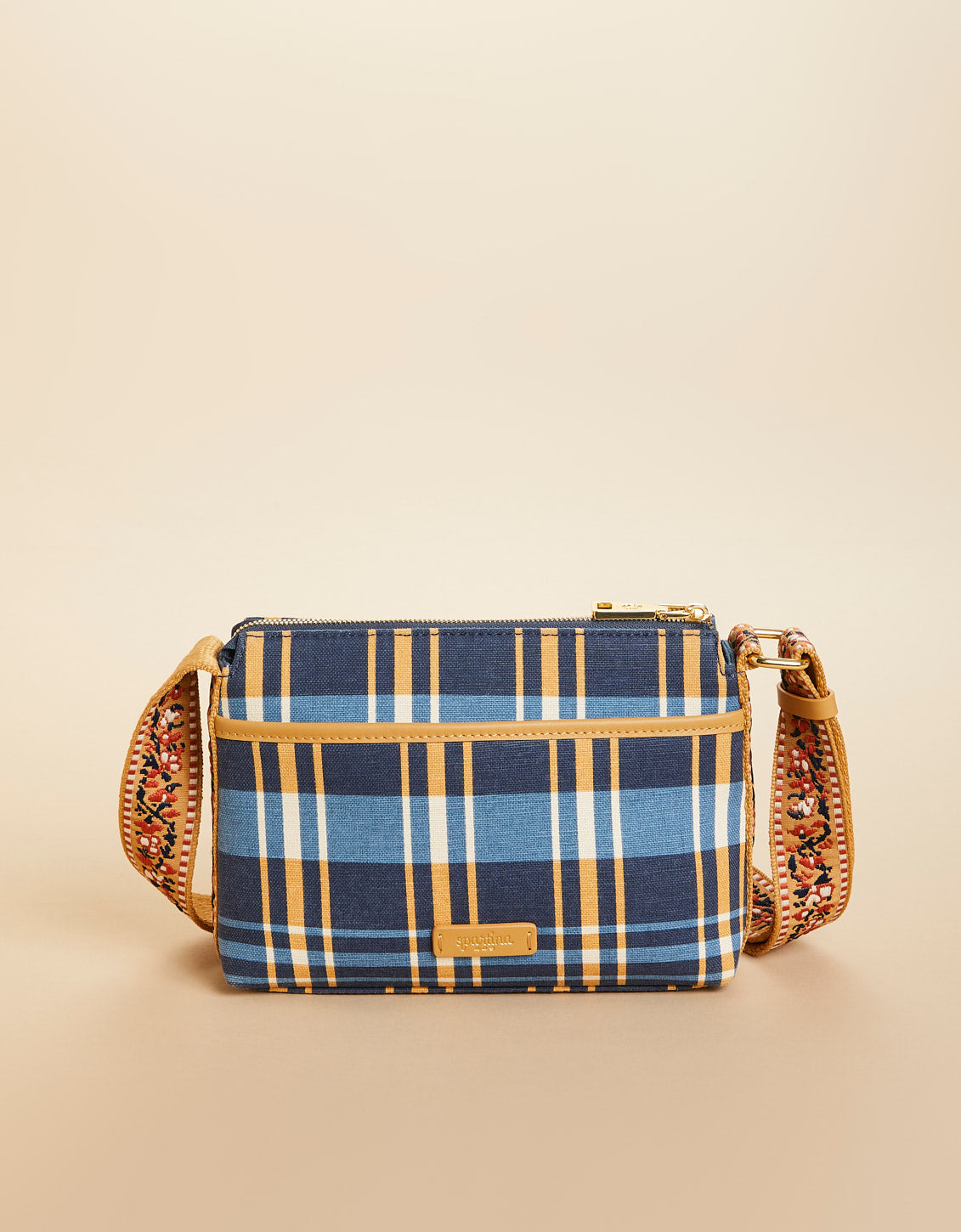 Rosie Crossbody Kalalanta Plaid Navy