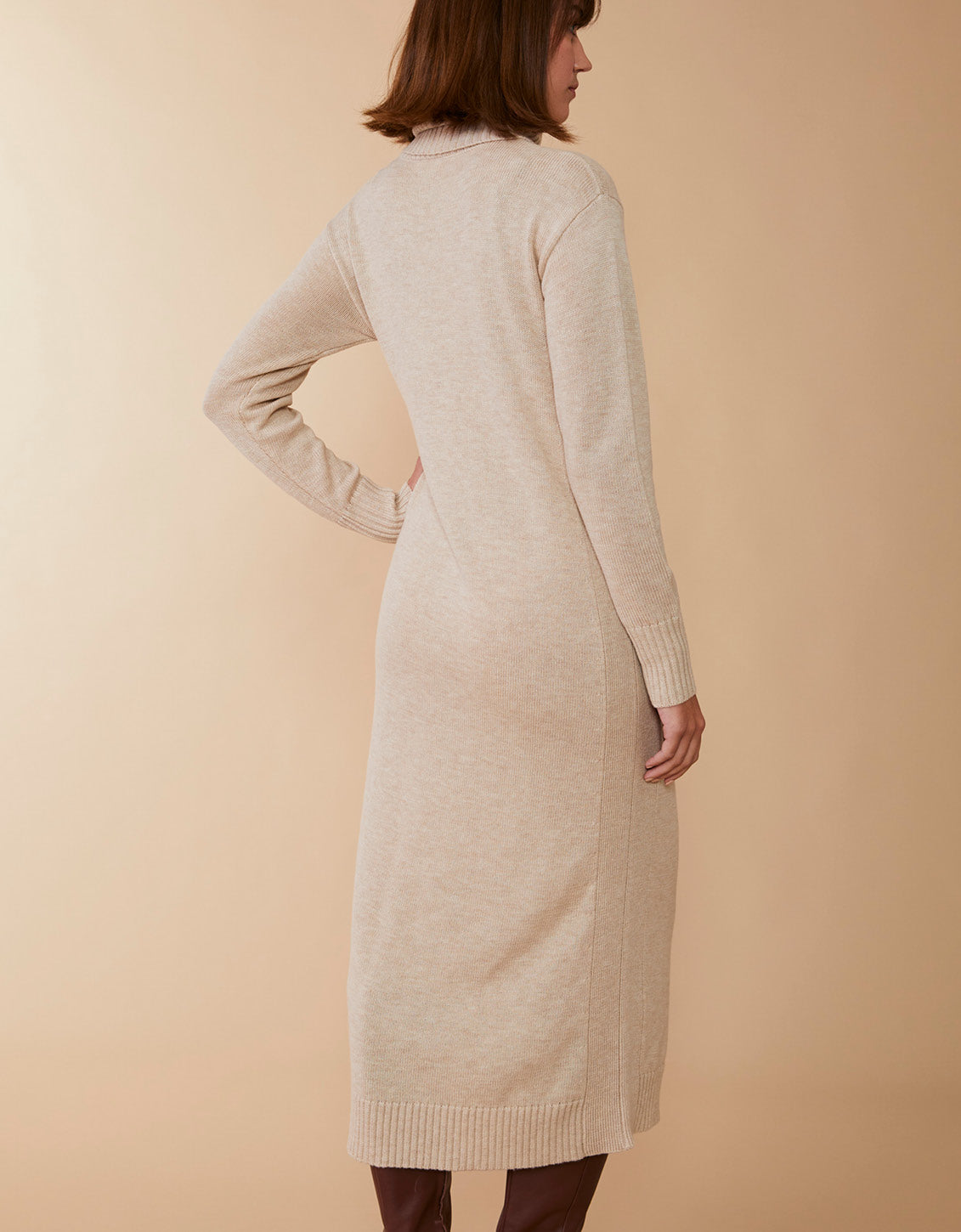 Georgia Sweater Dress Oatmeal