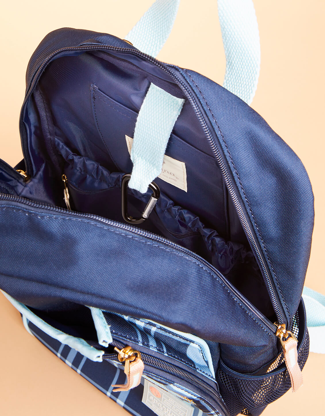 Pickleball Backpack Clara Bluestone Plaid