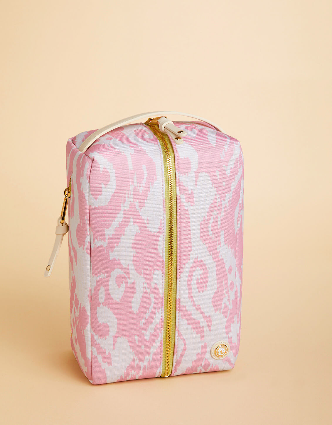 Golf Shoe Bag Pink Ikat