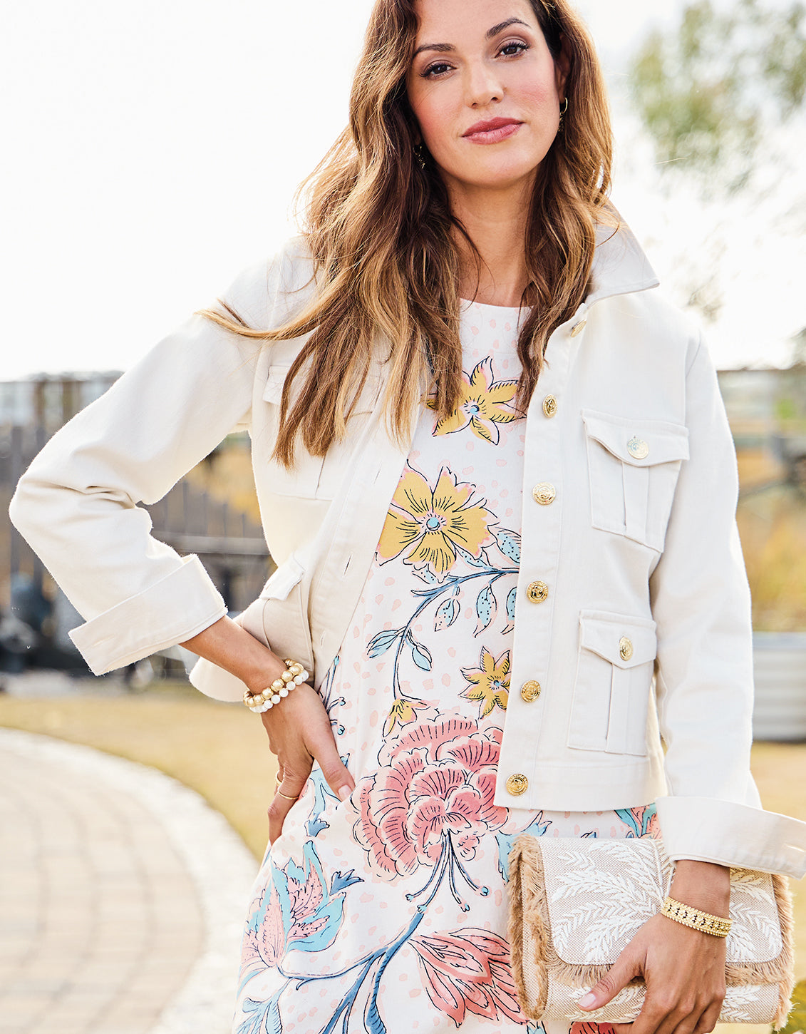 Marlie Twill Jacket Buttercream