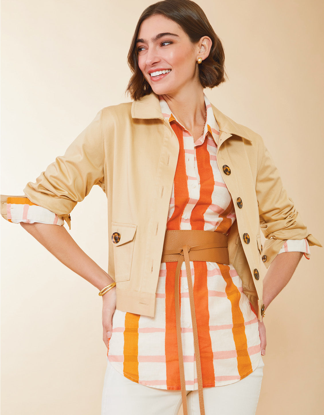 Aida Relaxed Buttondown Richmond Hill Plaid
