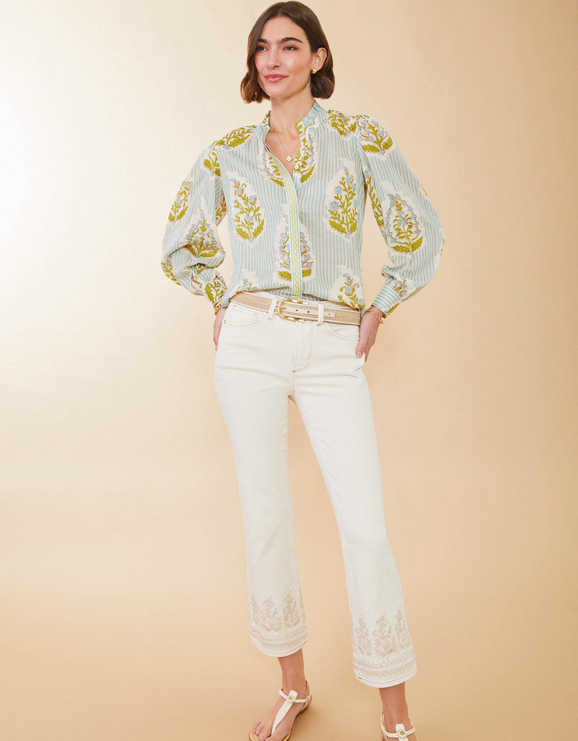 Rowen Kick Flare Jean Buttercream
