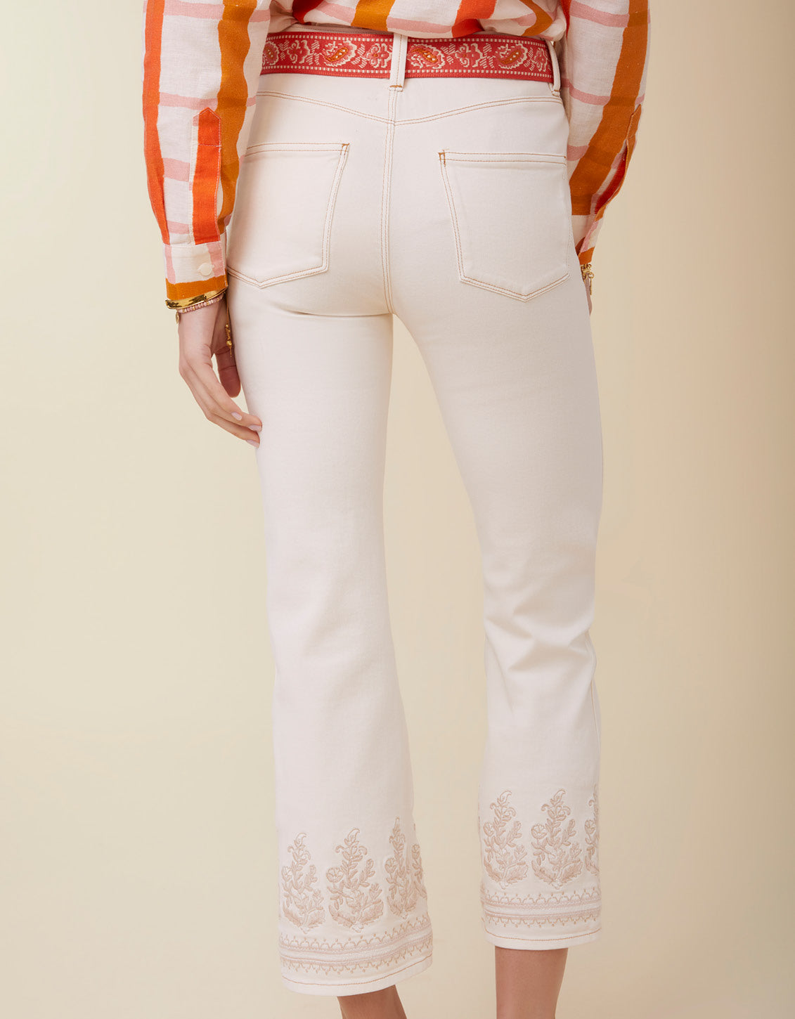 Rowen Kick Flare Jean Buttercream