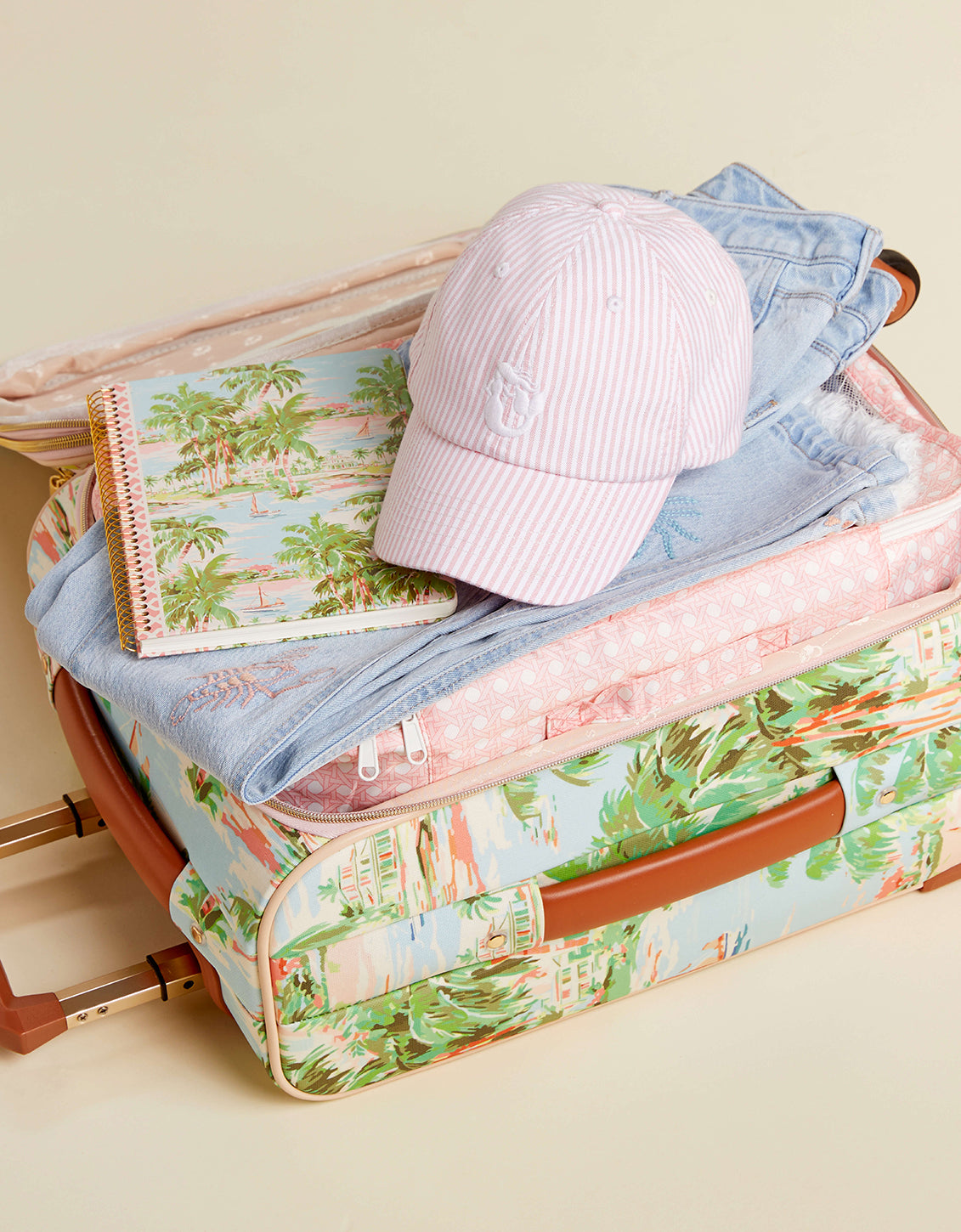 20" Expandable Rolling Suitcase Coastal Dreams