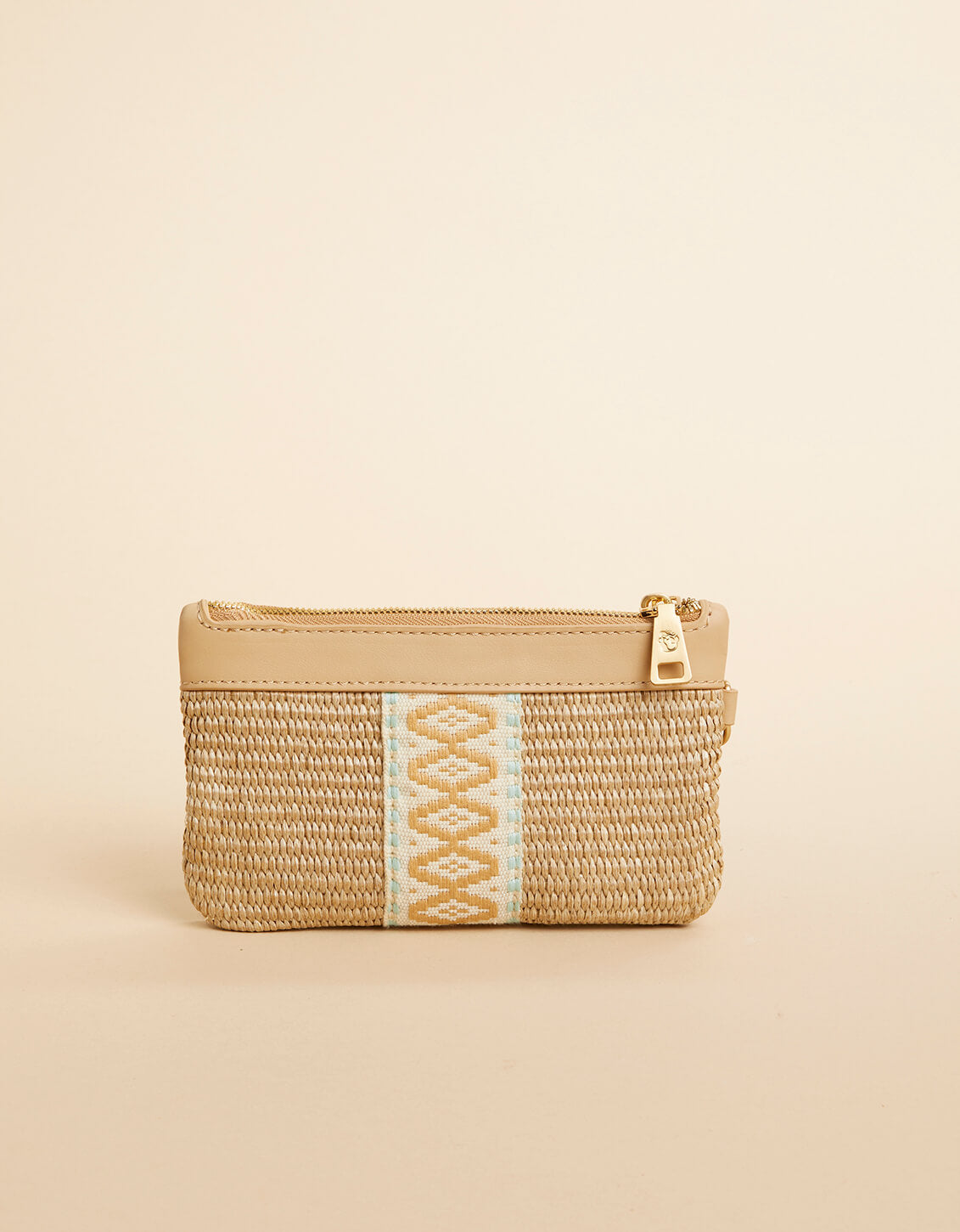 Straw Charlie Wristlet Blue Haze