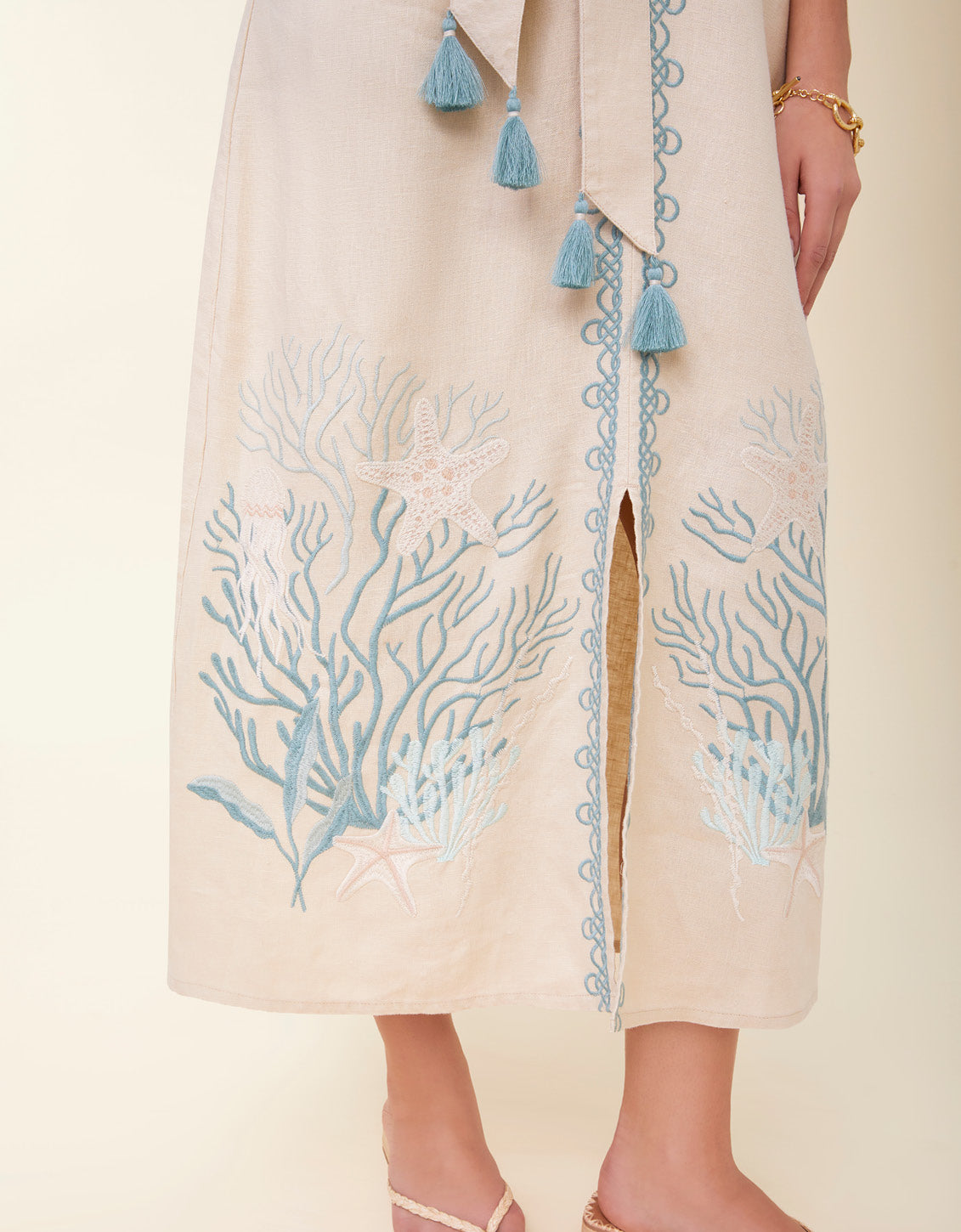 Marilyn Linen Dress Flax