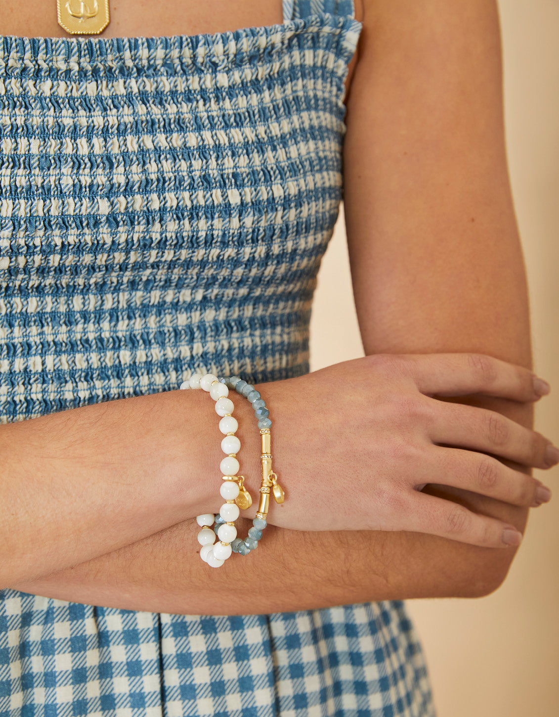 Bryant Stretch Bracelet 8mm Mother-of-Pearl