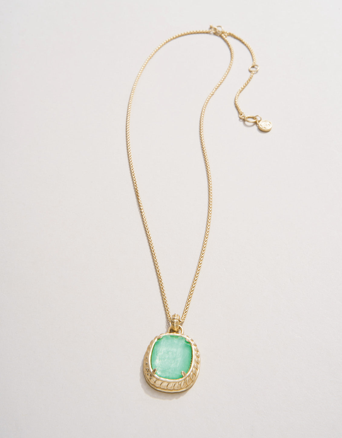 Karina Oval Necklace 18" Sea Foam