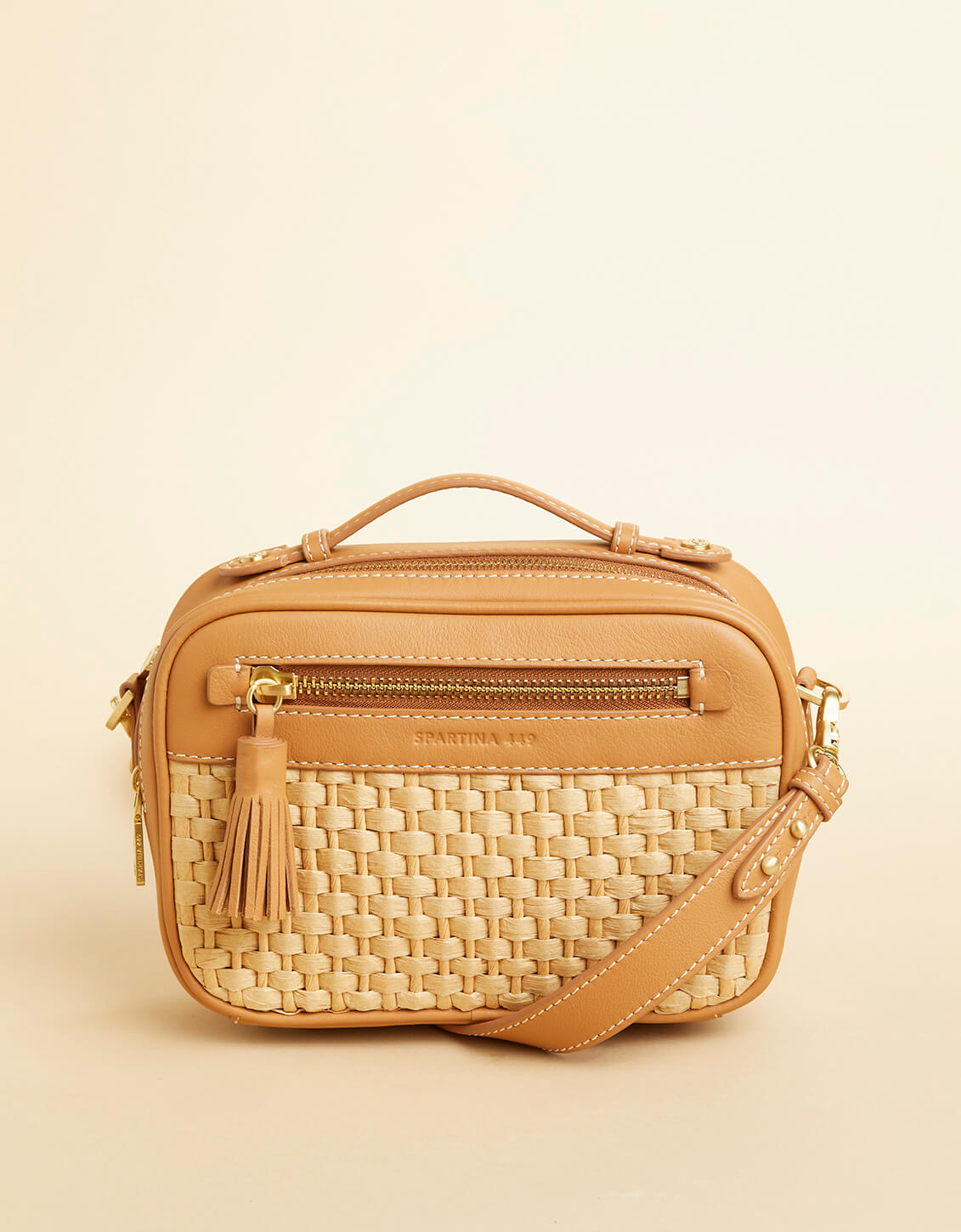 Ellie Crossbody Straw Pecan