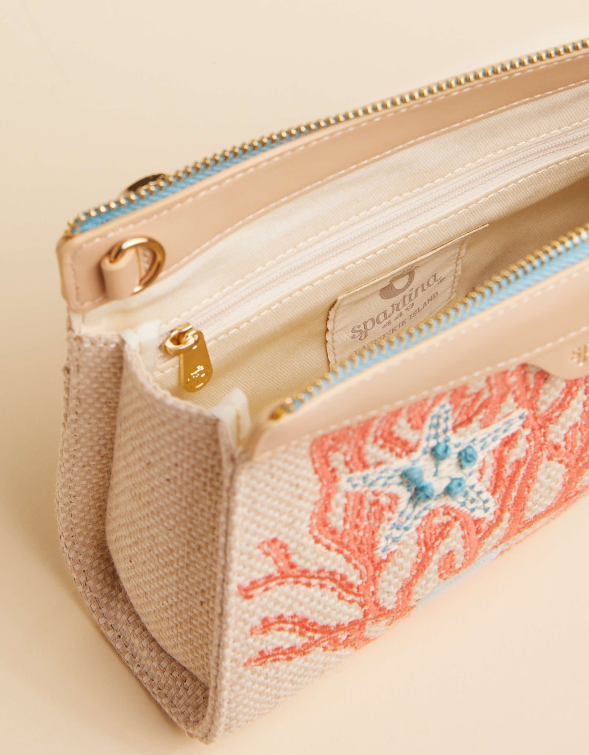 Annie Crossbody Wristlet Ogeechee Sea Life Coral