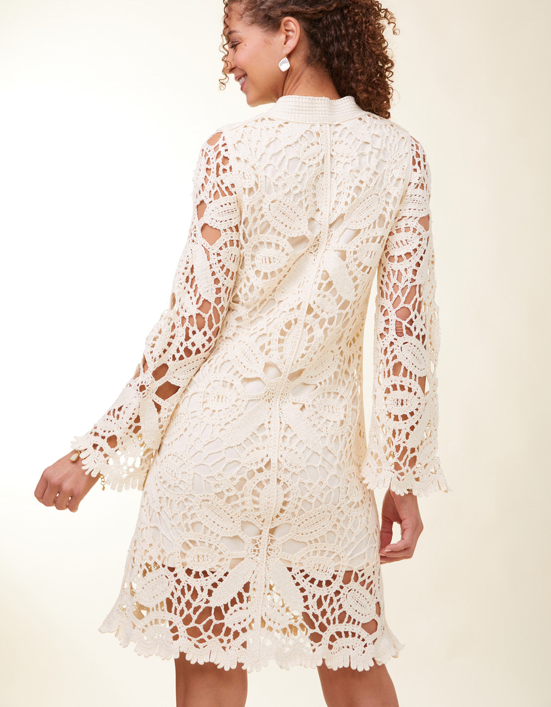 Braelyn Crochet Dress Antique White