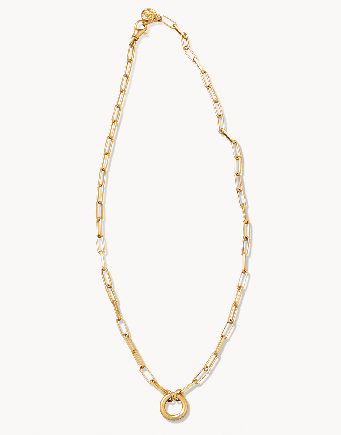 Long Link Charm Necklace