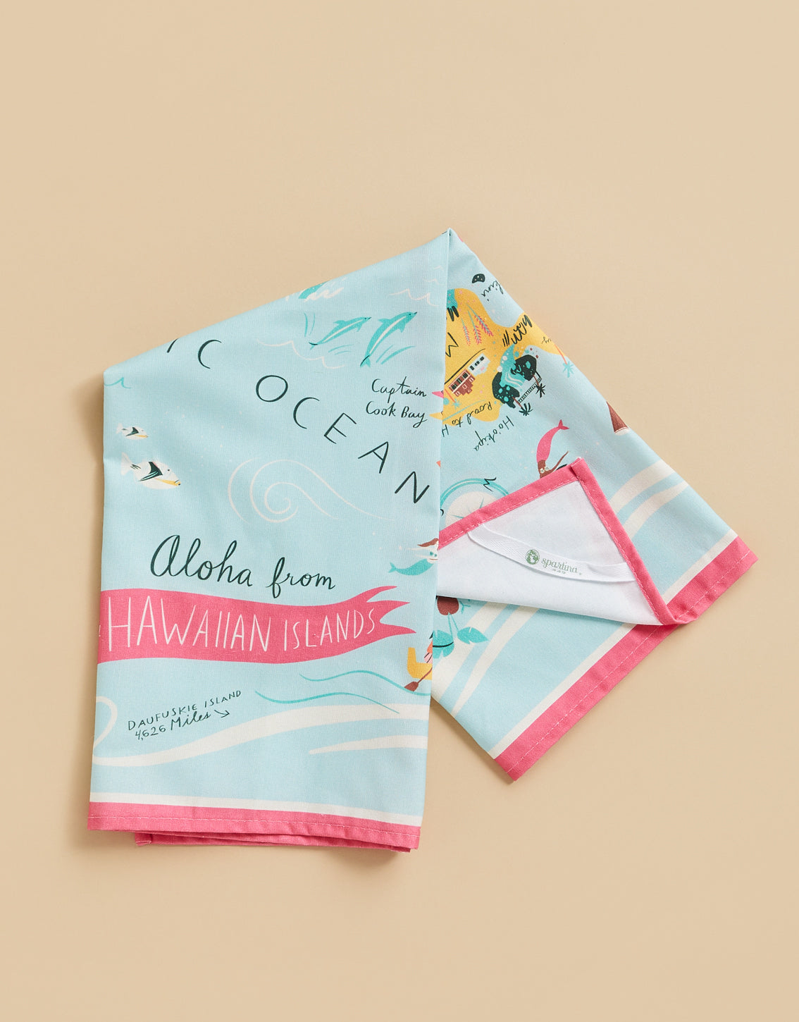 Hawaiian Islands Dish Towel