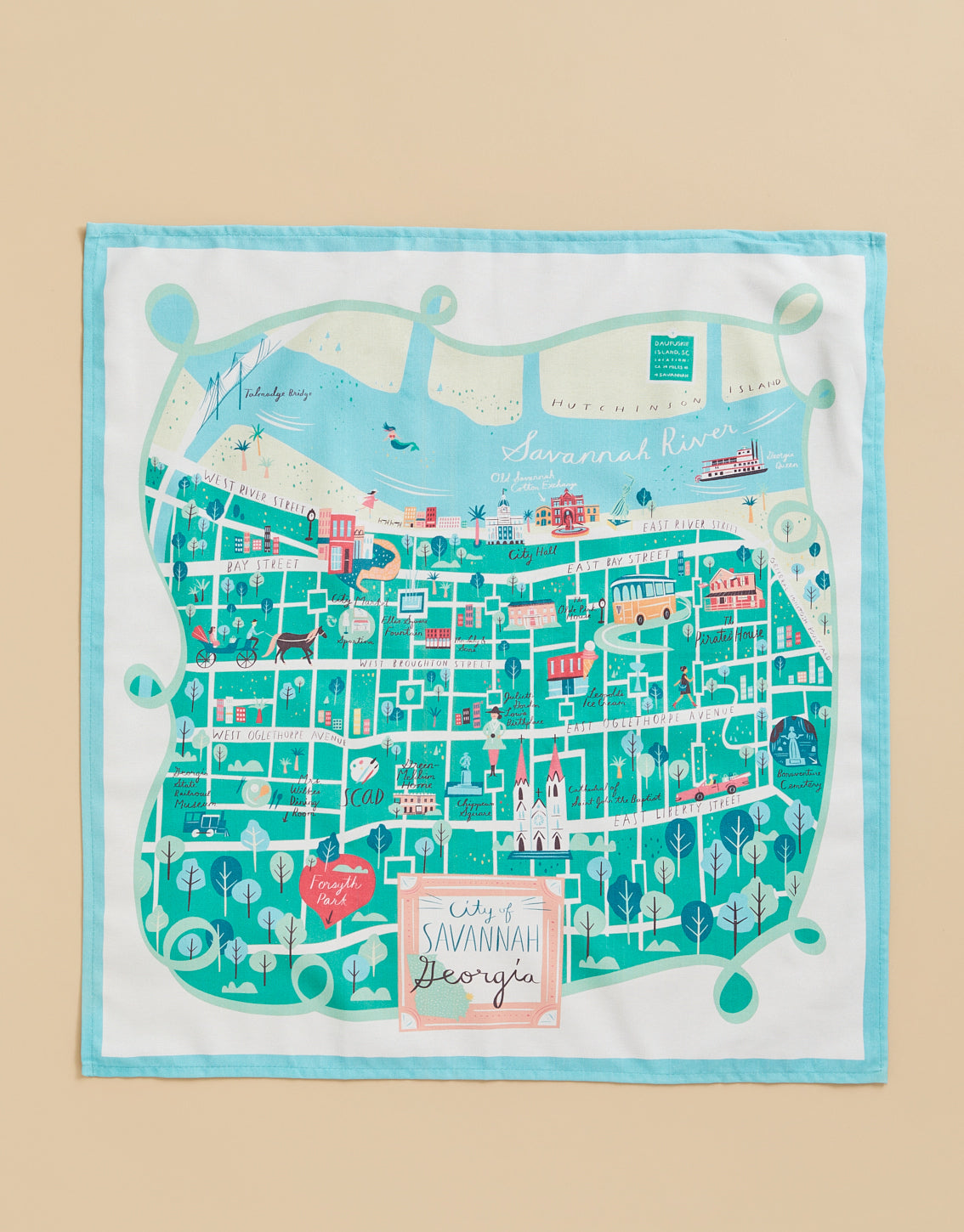 Historic Savannah Dish Towel