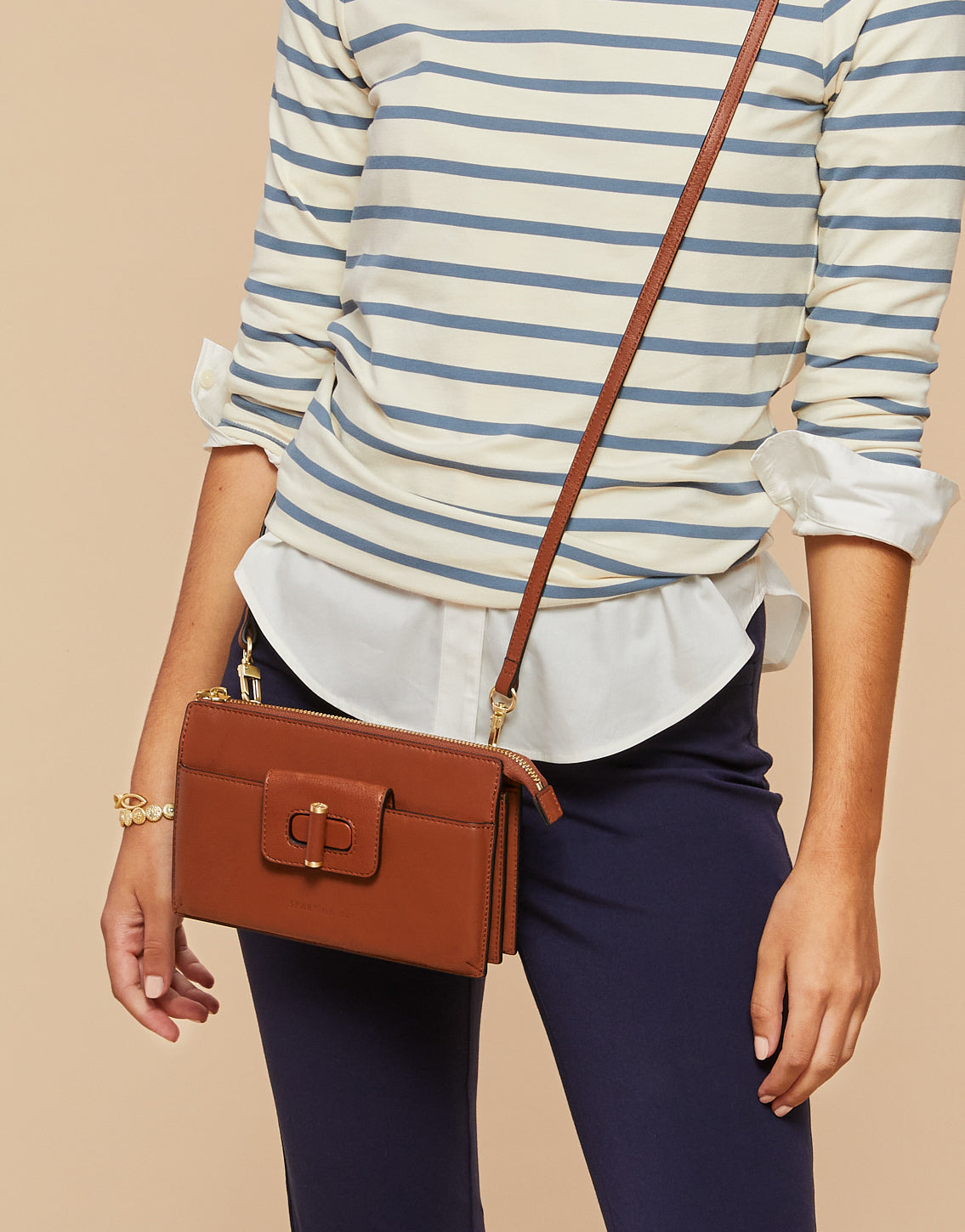 Saddle Brown Siren Lindsey Phone Crossbody