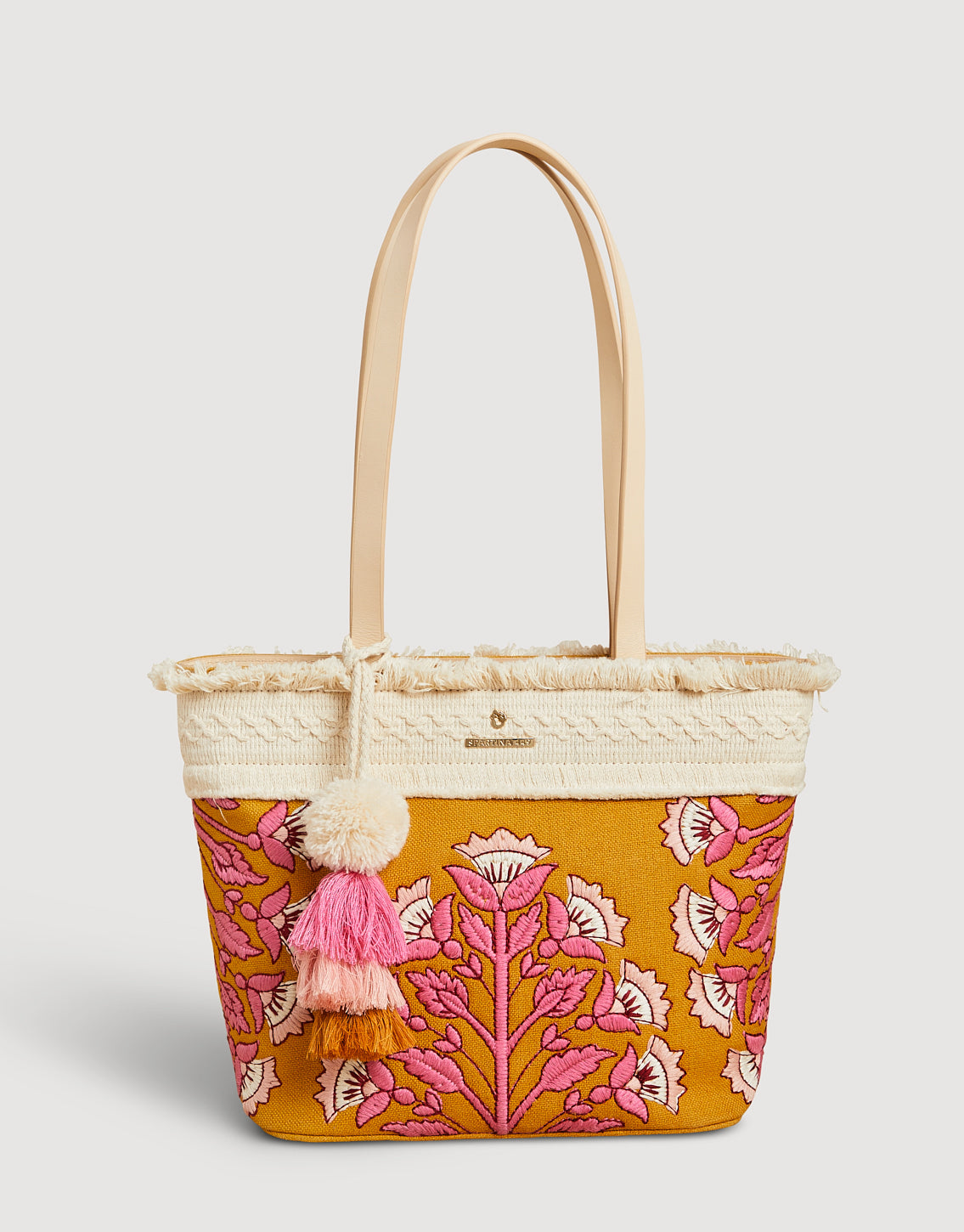Freeport Tote Pepper Hall Woodblock Floral