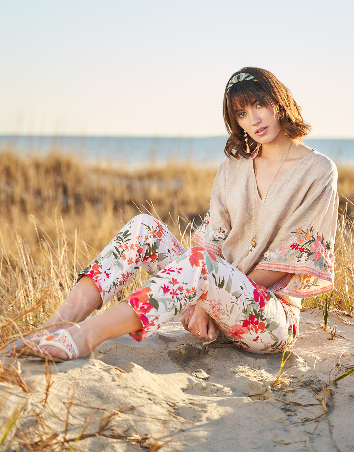 Maren Pull-On Pant Alljoy Landing Tropical Floral