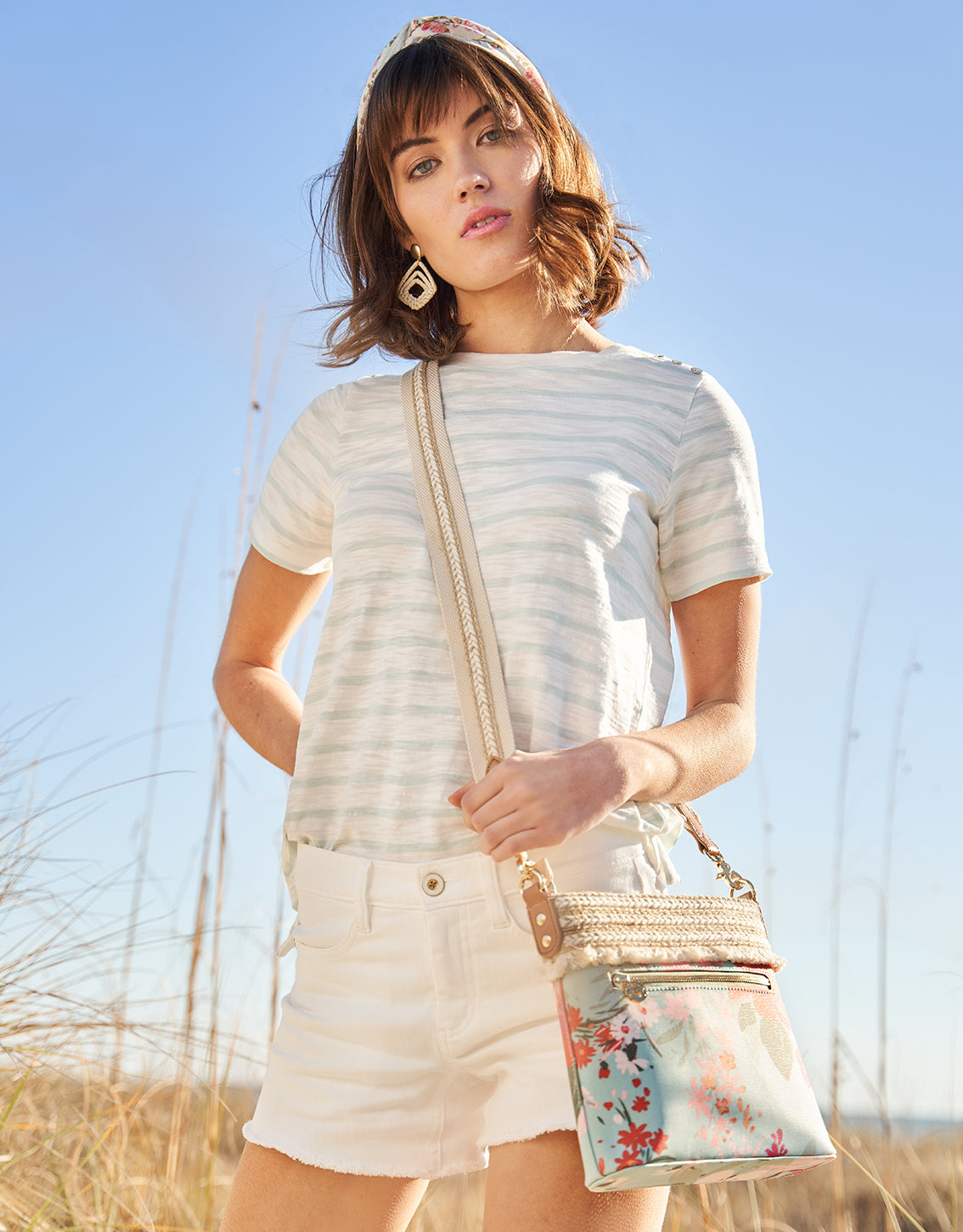 Bayshore Denim Shorts Pearl White