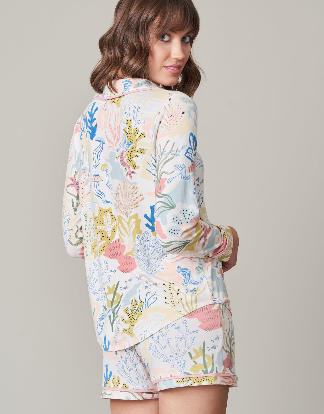 Pajama Top Seafoam Mermaids